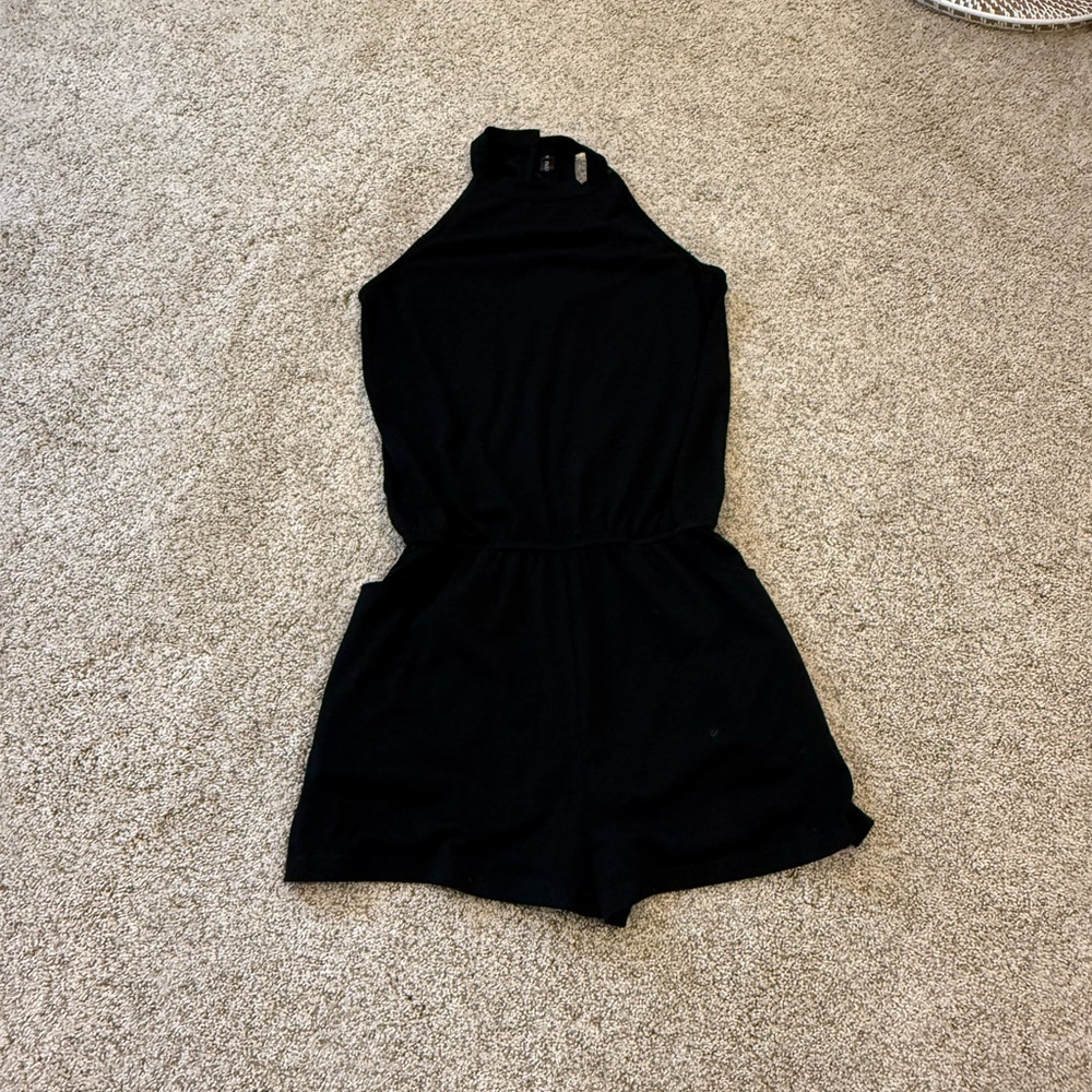 Cotton Black Romper